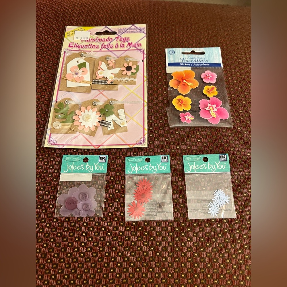 Flowers Assorted Scrapbook Stickers
